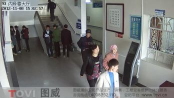 100萬像素-高清網絡攝像機樓梯口監(jiān)控錄像效果演示